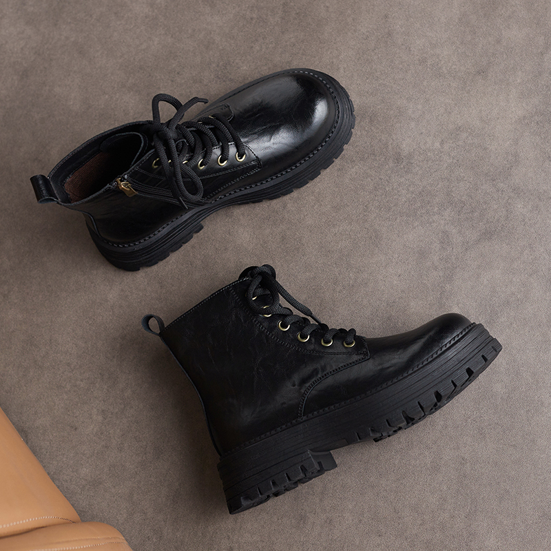 Ankle AIYUQI 2024 New Anti-slip Desert Short Boots Women Winter Platform British Style Women's Booties cb2c 's