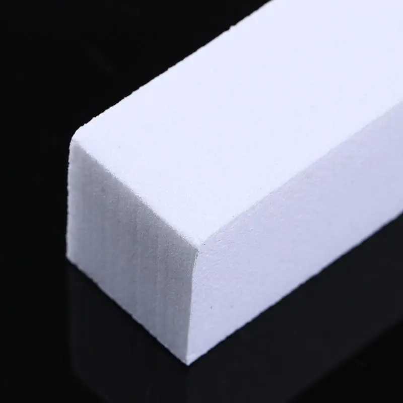 2/5/10 pieces of white nail files and buffer nail file blocks manual tools W240829