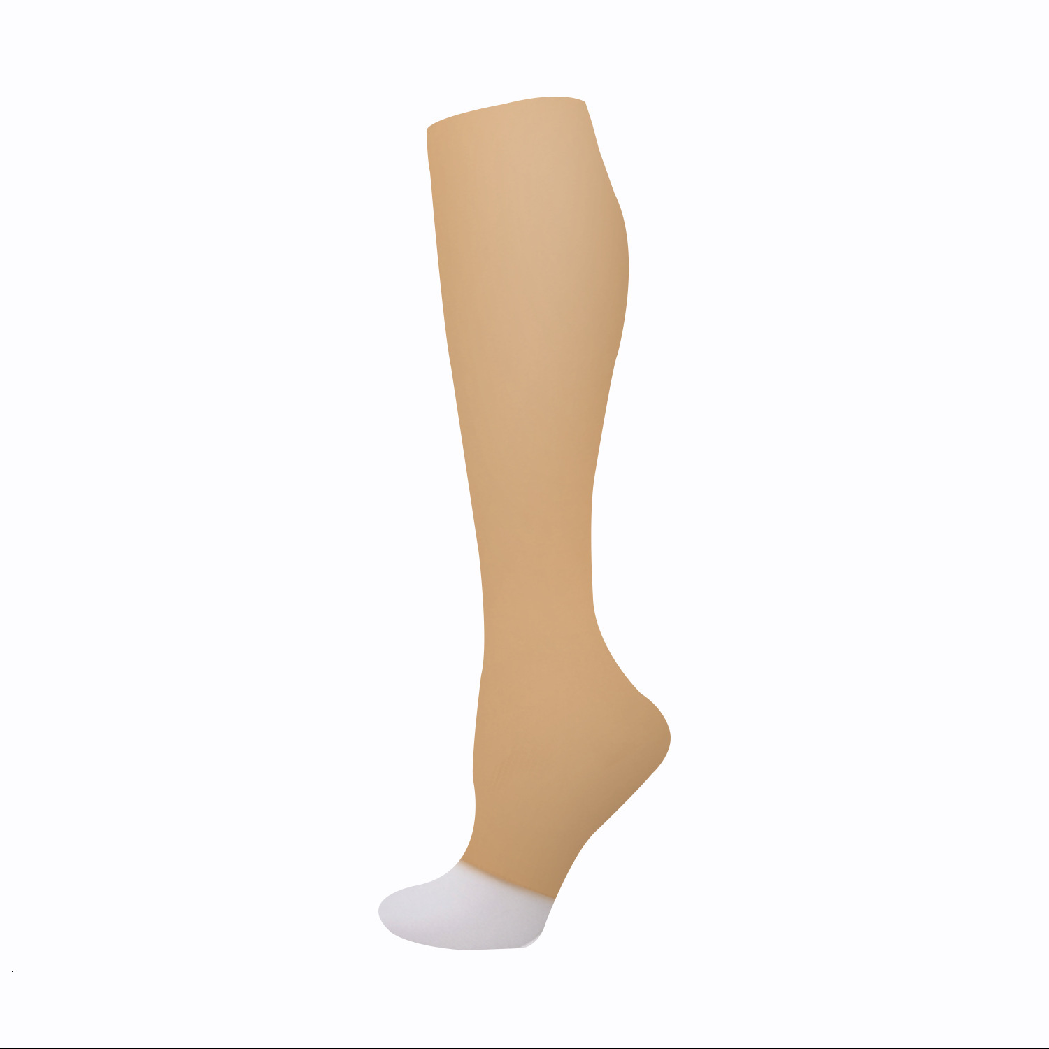 Open toe pressure outdoor sports calf running skipping rope socks, long tube shaping socks