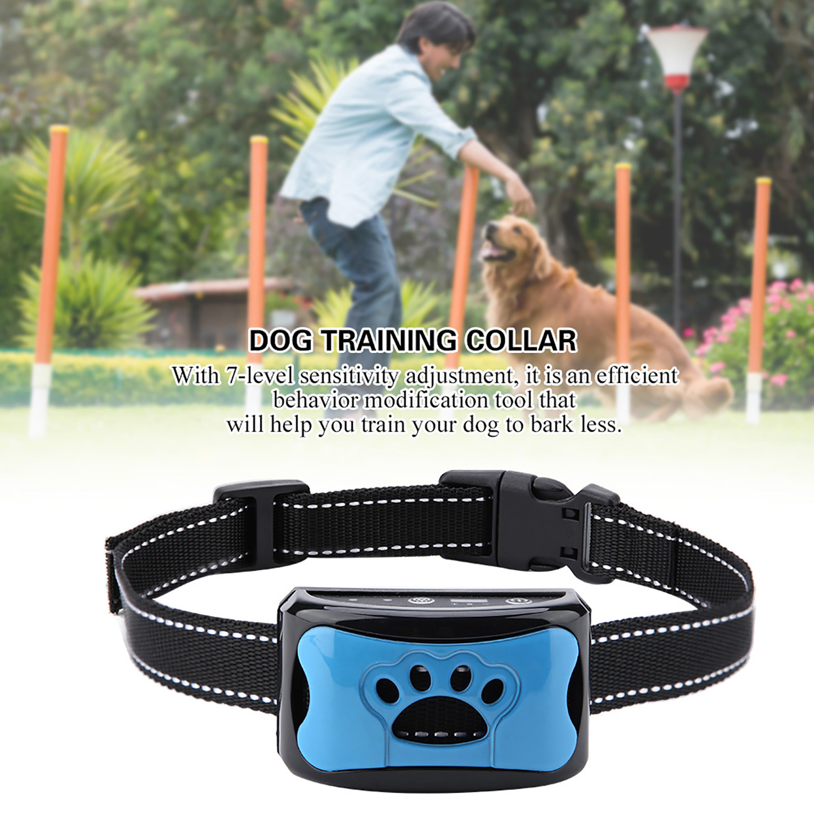 Hot Sale Electric Anti Barking Devices Ultrasonic Dog Training Collar USB Chargeable Stop Vibration Anti Devices Fast Delivery