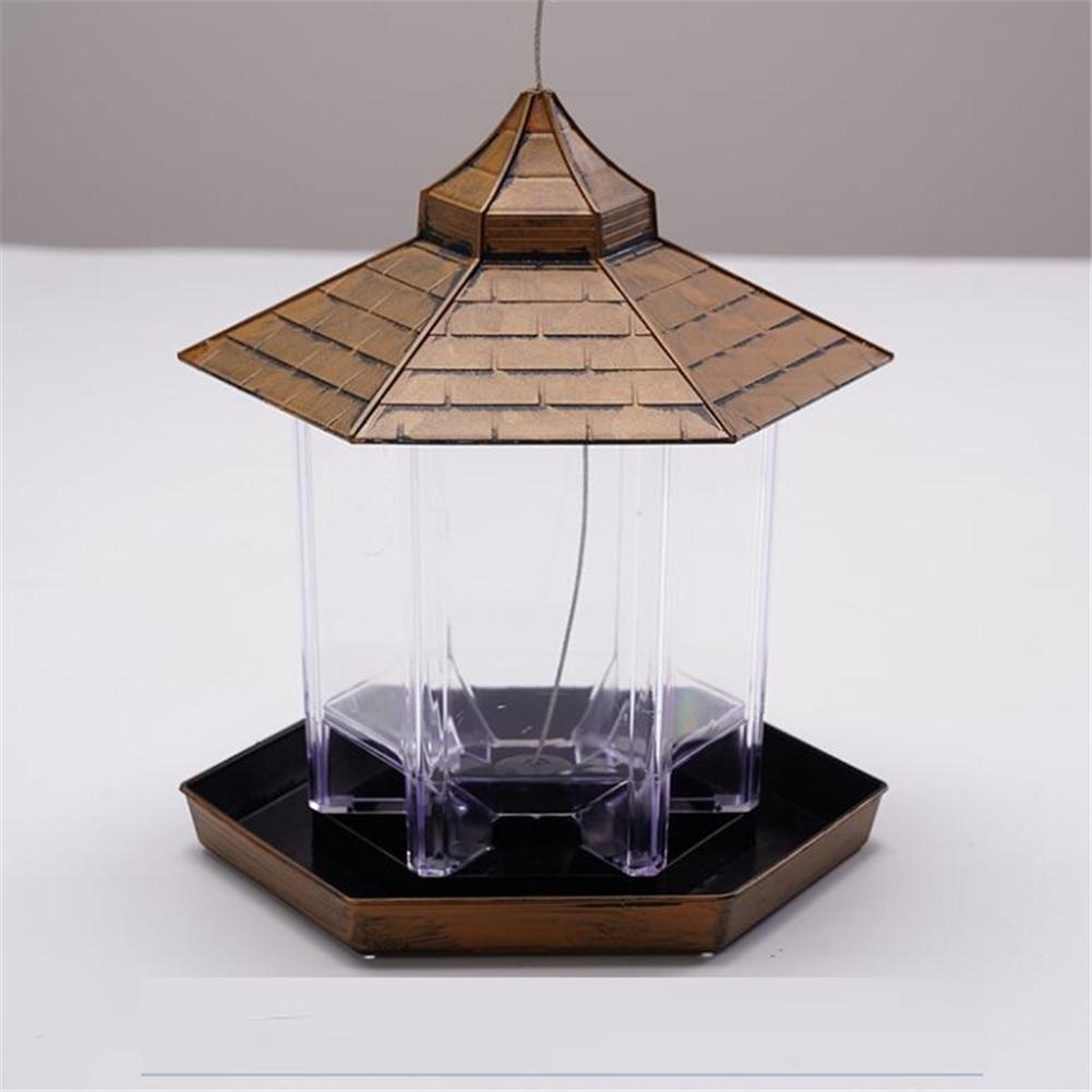 Wild Bird Feeder Outdoor Hanging for Garden Yard Decoration Panorama Gazebo Birdfeeder