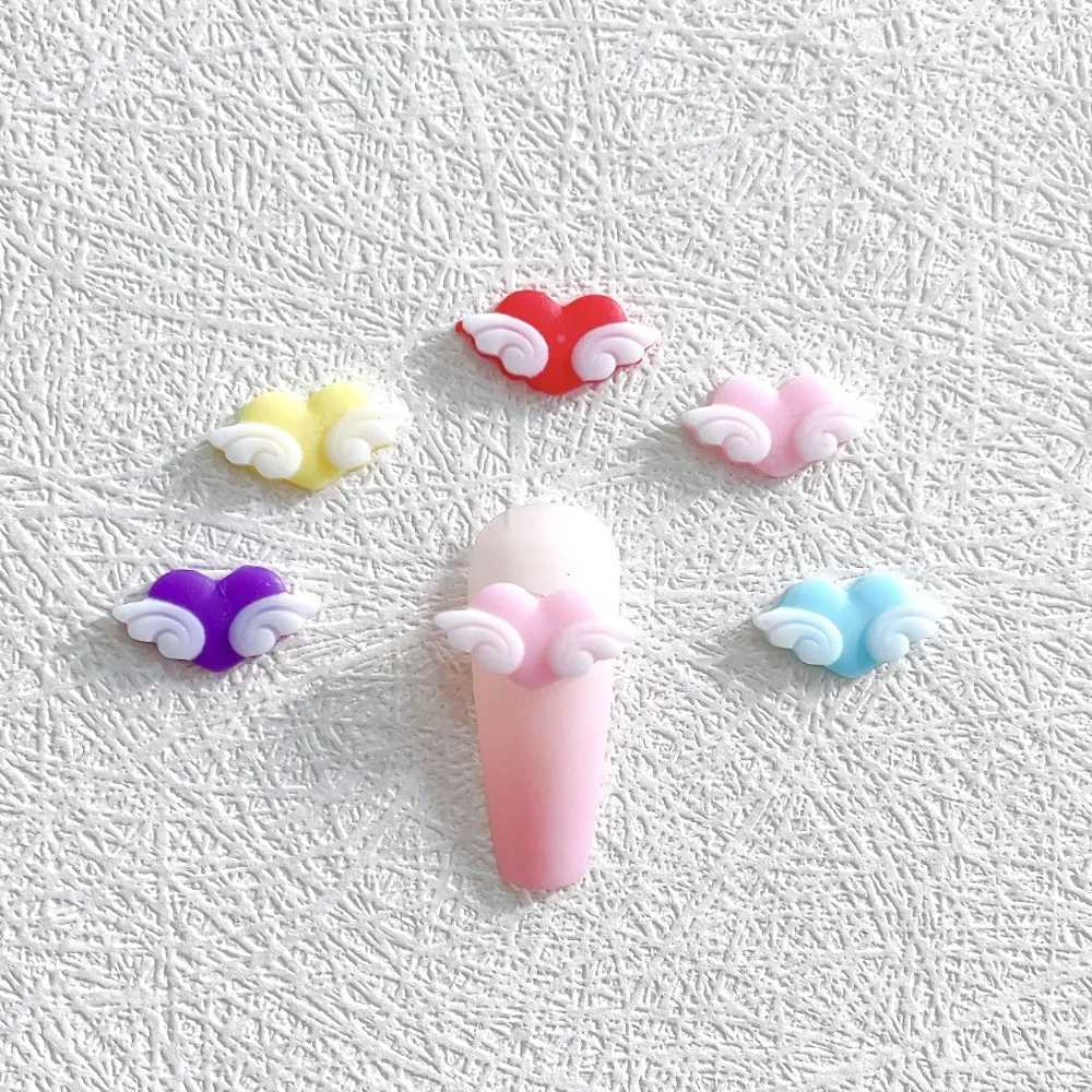Nail Decoration Accessories Angel Wings 3D DIY Nail Art Diamond Nail Jewelry Heart Nail Decoration Nail Rhinestone W240829