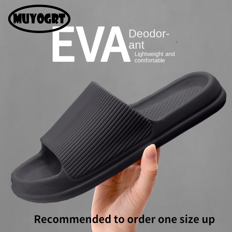 Men'S Fashion Soft Sandals Anti-Slip Wear-Resistant Eva Sole Comfortable Home Slippers Bathroom Bath Flip-ps 8f39