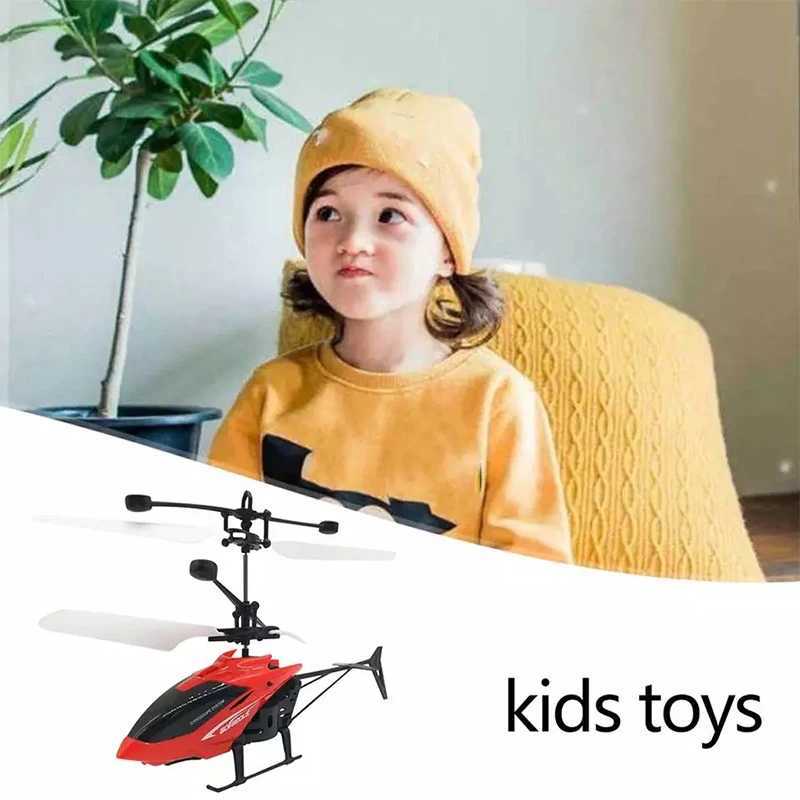 Parkten Electric RC Flying Helicopte Kids Flight Plane Infrared Induction Aircraft Remote Control Toys LED Light Outdoor ToysXJ240829