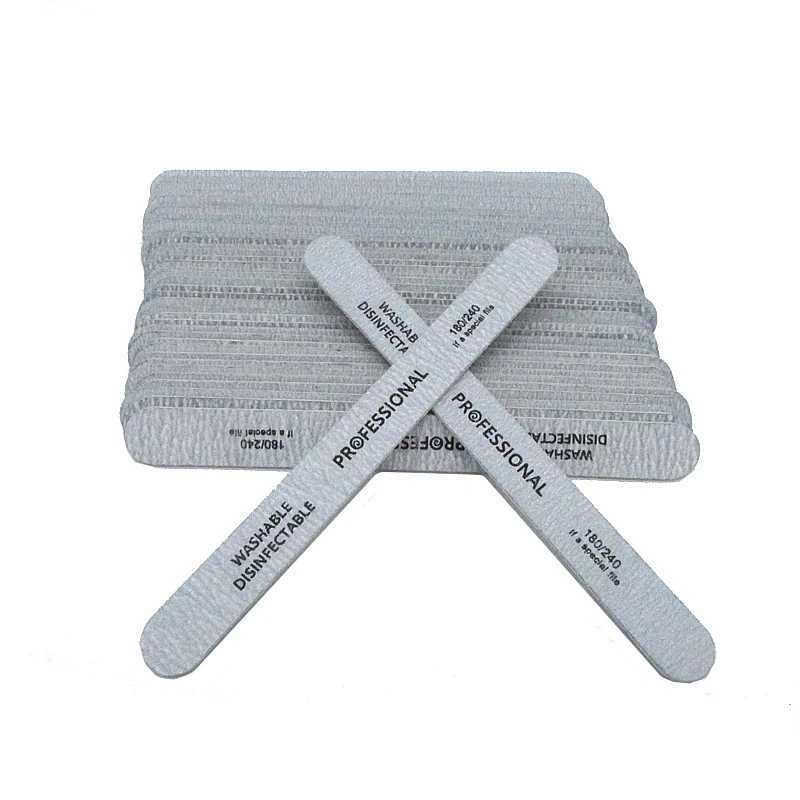 10 pieces of nail files with cushioning durability gravel sanding nail art accessories professional gray sanding nail files W240829