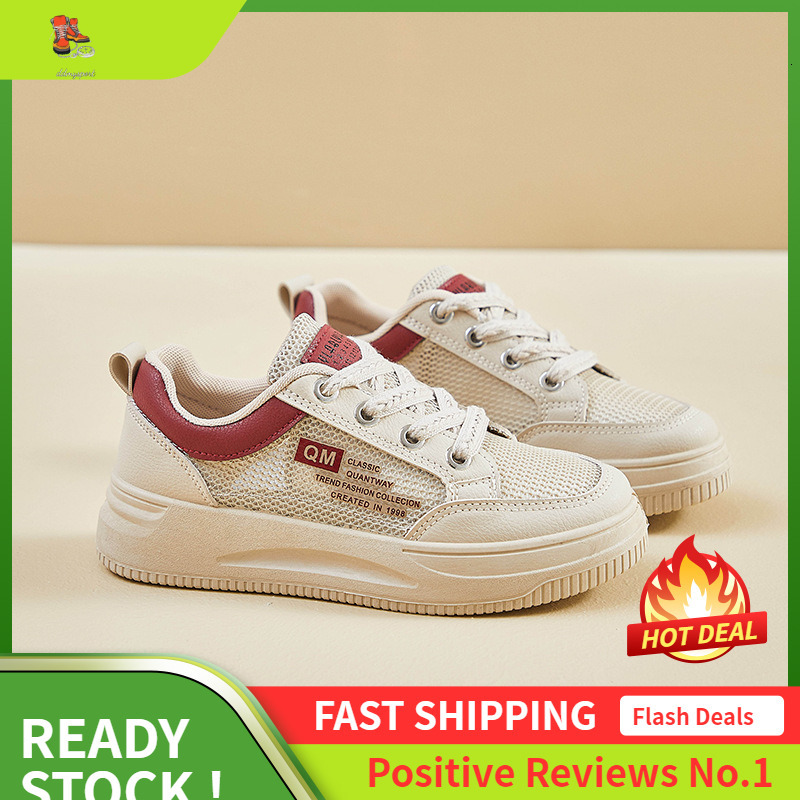 Ddmysports Instagram Fashion Korean Edition Little White Women S Summer New Student Board Mesh Breathable Casual Shoes B OUTDOOR