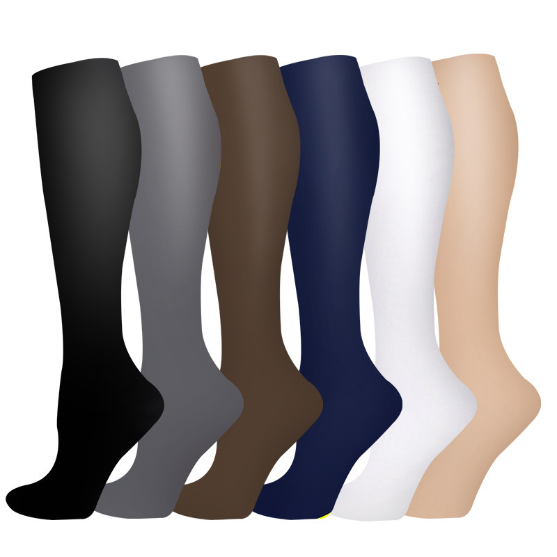 Open toe pressure outdoor sports calf running skipping rope socks, long tube shaping socks