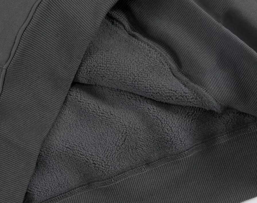 500GSM heavy-duty fashionable mens hoodie new autumn and winter casual thick cotton mens solid color hoodie mens sports shirt M240830