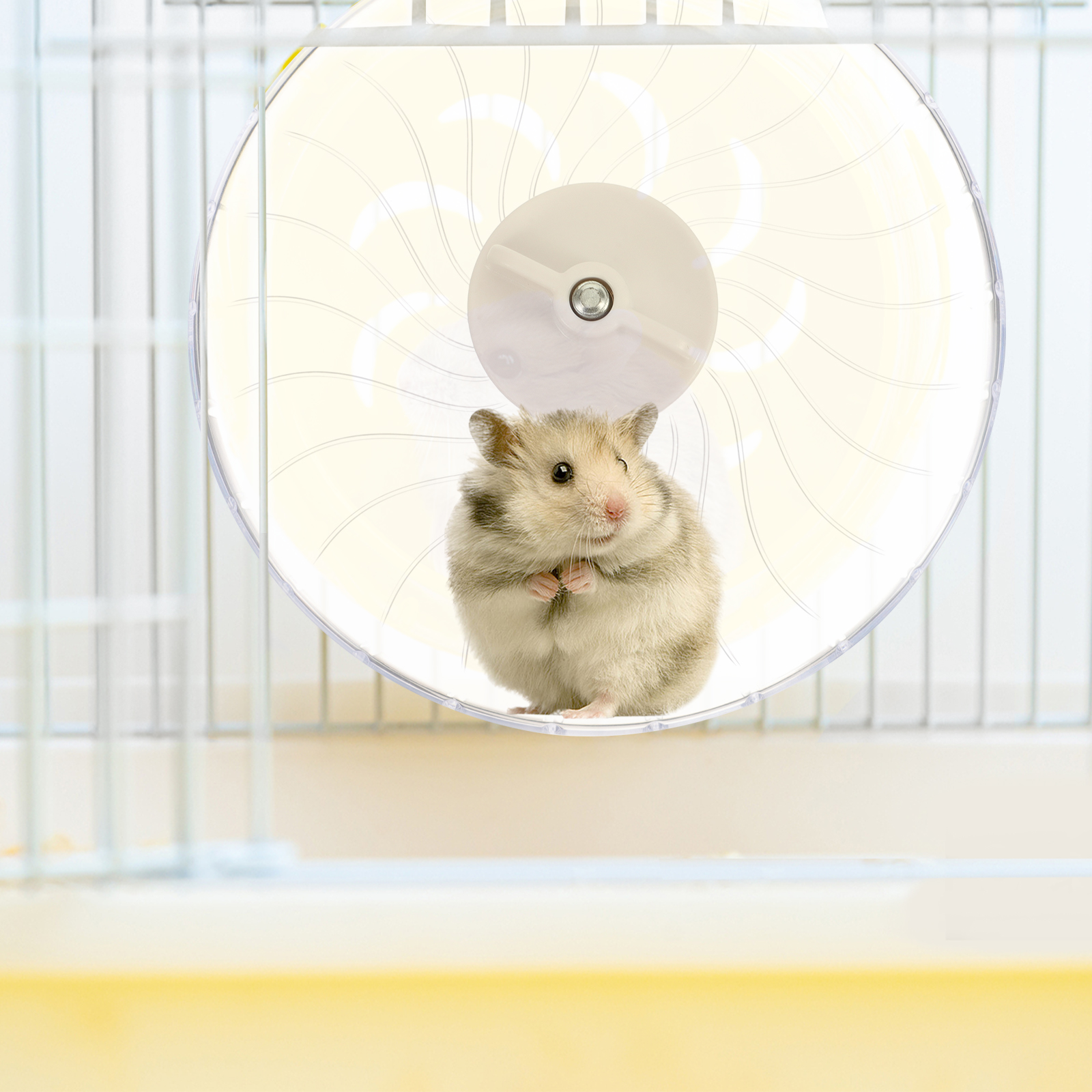 Hamster Running Wheel Guinea Pig Toys Supplies Silent Chinchilla Plastic Wheels