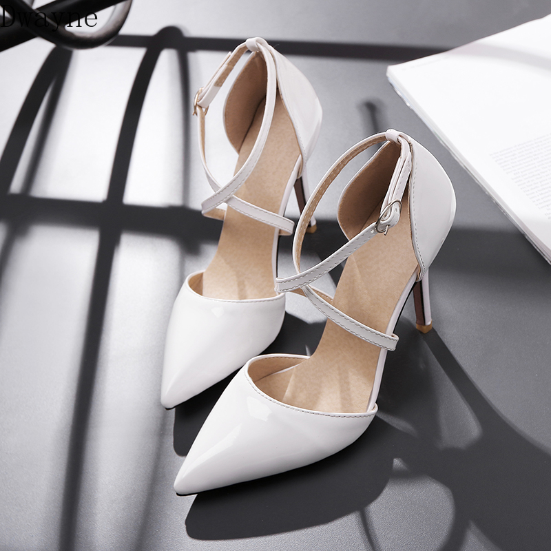 Concise Elegant Thin Heels Single Shoes Sexy Wild High Heels Large Small Size Women's Shoes Party Dress Pumps 31,32,33,45,46,47