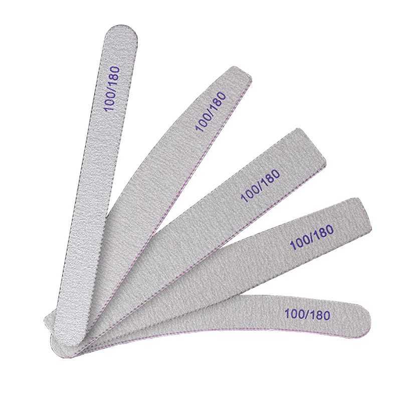 5/10 pieces of professional nail file double-sided buffering nail accessories used for processing nail sanding and polishing tools lime A Ongle W24082
