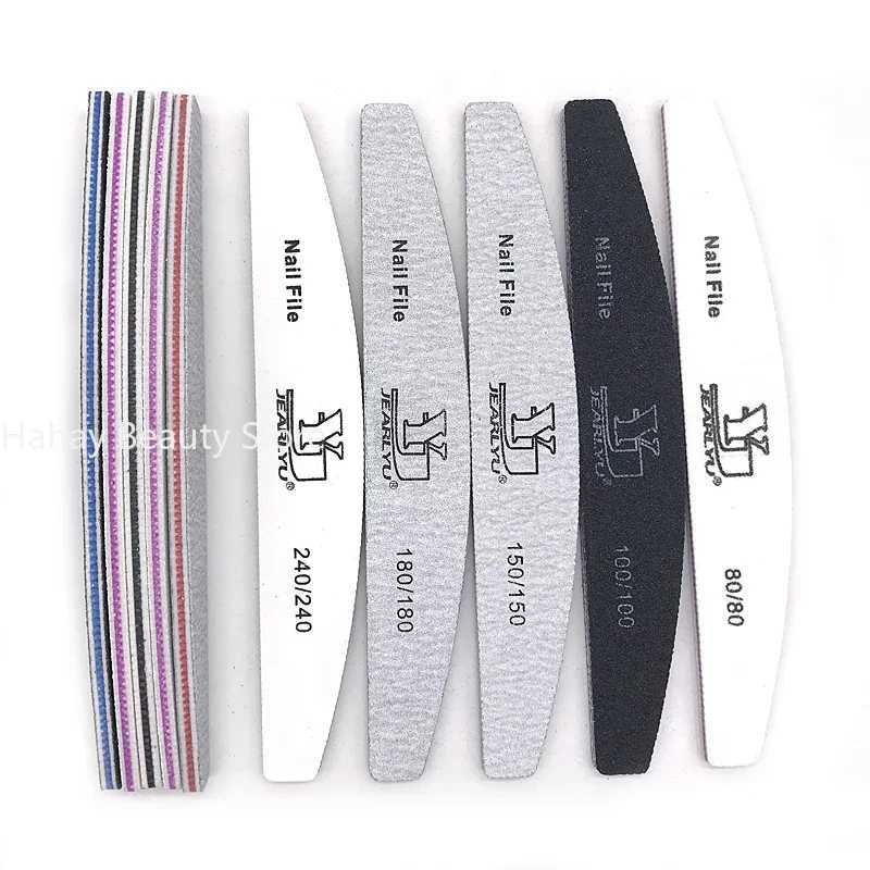 Nail file mixed colors Limas 80/100/150/180/240 grit professional sandpaper keratin layer removal buffer file manipulation toolset W240829