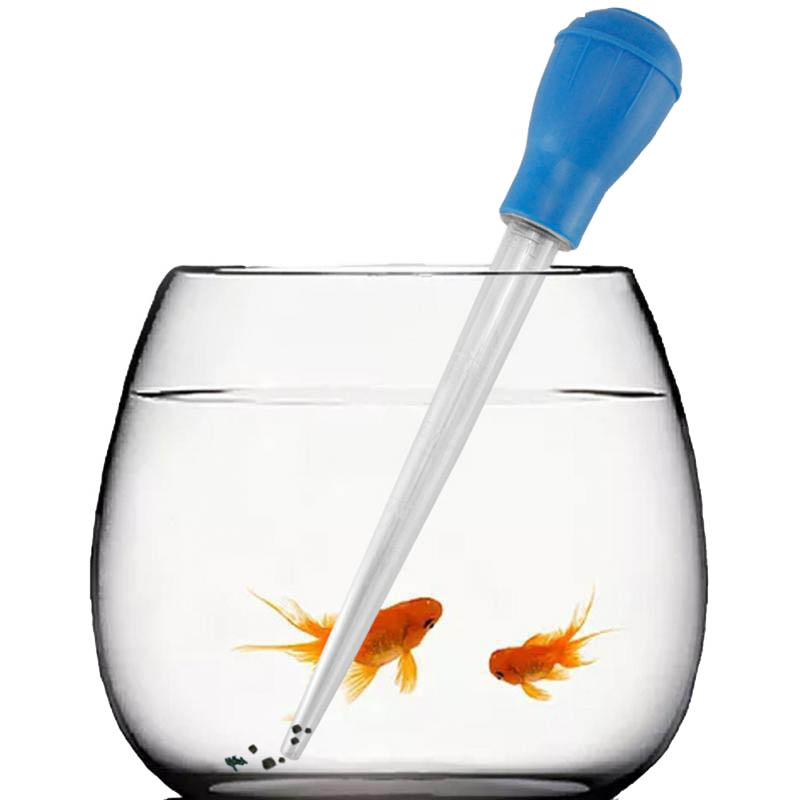 Fish Tank Poop Sucker Water Changer Aquarium Mini Feeding Tube Manual Siphon Vacuum Cleaner Fish Tank Bottom Cleaning Tool