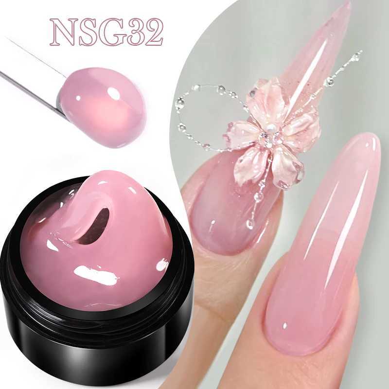 Born Pretty 15ml transparent rodless hand extension gel nail polish for 3D shape nail art solid emulsion jelly hard gel for false nails W240829