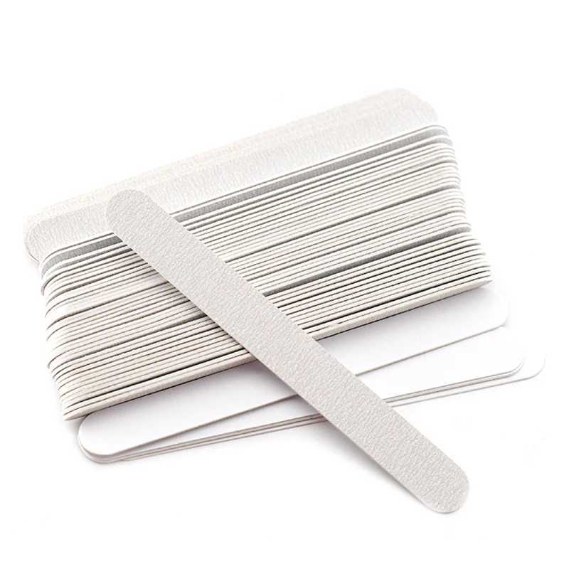 50 pieces/batch of replaceable nail files sturdy sandpaper foot pads lime professional detachable pads with metal plates used for processing tools W24
