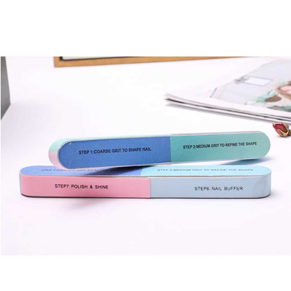 8 nail files professional 6-sided 7-step nail buffer block female polishing tool W240829