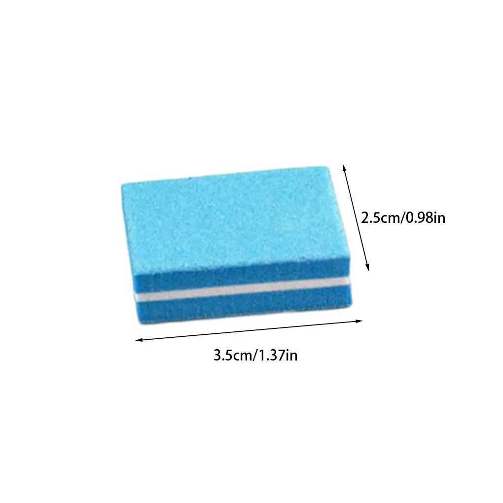 50 pieces/batch of double-sided mini nail files Color sponge nail polish polishing buffer strip polishing manipulation tool W240829