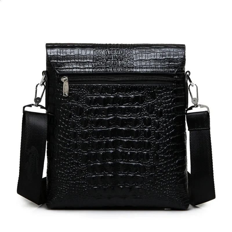 Alligator Men Shoulder Bag Leather Business Grain Crossbody Bag For Men Messenger Bag Male Casual Satchel 240829CJ