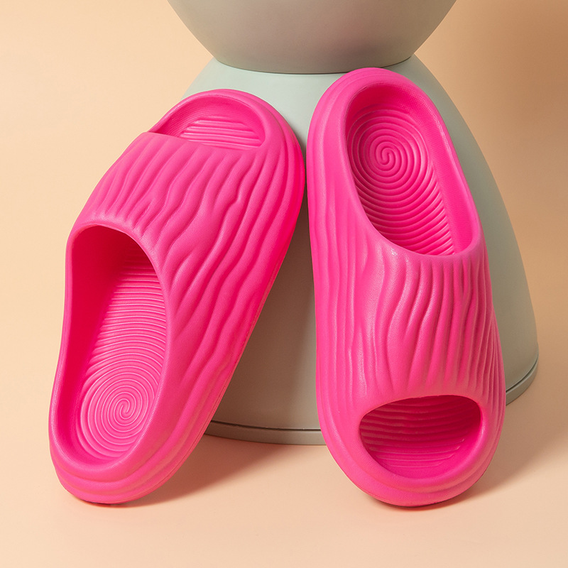 Women's thick-soled home slippers, comfortable solid color non-slip slippers, home light shoes, non-slip and durable