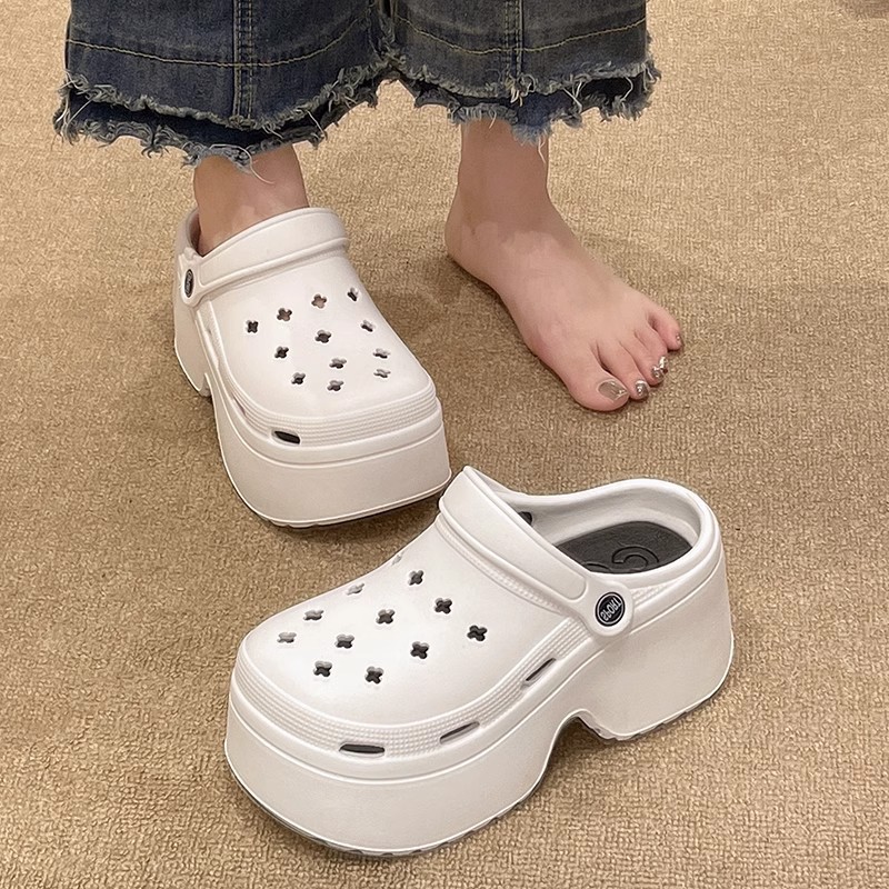 Chunky Platform Clogs Sandals for Women 2024 Summer Non-Slip Beach Slippers Woman Thick Bottom Eva Wedges Slides Garden Shoes