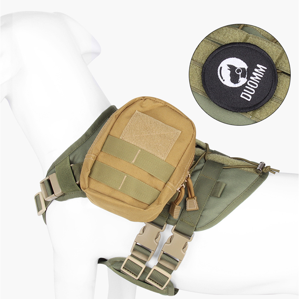 Tactical Dog Harness No Pulling,Tactical Dog Vest with Loop Panel Sturdy Handle,Breathable Military Dog Harnesses for Training