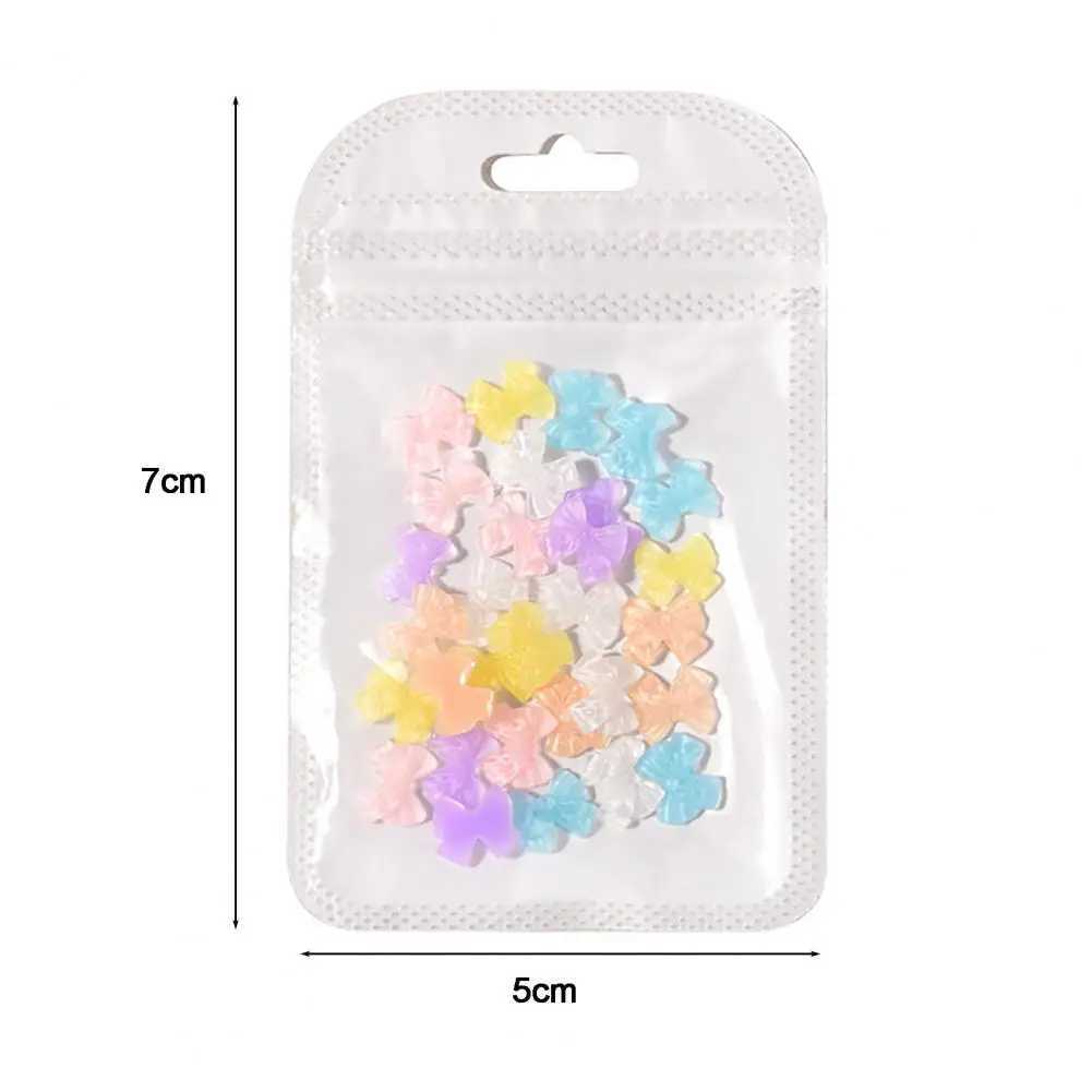 Nail butterfly rhinestone nail art tool shiny and lightweight 3D color nail bow rhinestone bow decoration fashionable style W240829