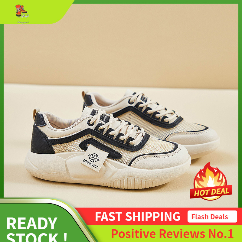Ddmysports Ins Korean Version Mesh White For Women Summer New Height Increasing Student Board Breathable Casual Shoes XF OUTDOOR