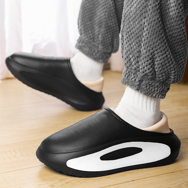 New Winter hot NEW hot EVA Lightweight Flat 2023 Men's Plush Sweet Thick Bottom Indoor Cotton Slippers Couple Shoes