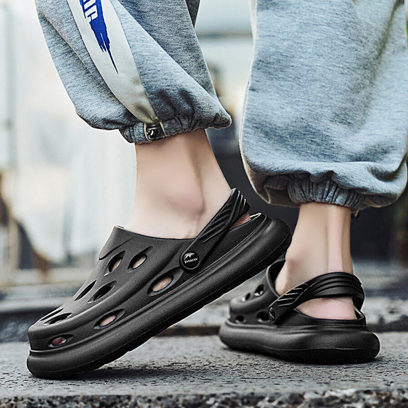 Fashion Men Sandals Slippers Outdoor Beach Comfortable Soft Clogs Trend Mens Beach Sandals Mens Casual Shoes Garden Shoes Sandal