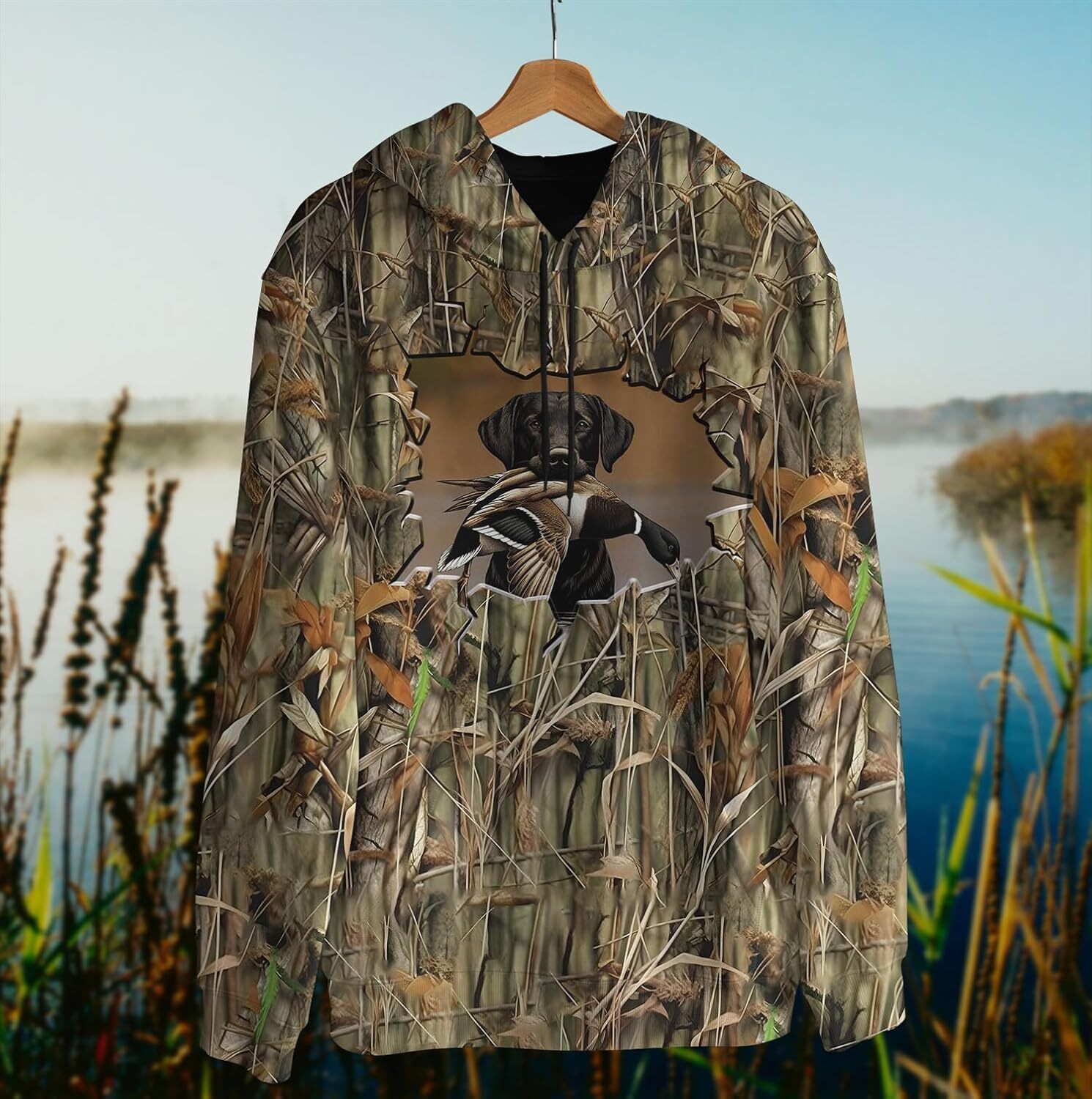 Hoodie for Mens Womens Unisex 3D Print Duck Mallard Camo Hunting Pullover Hooded Sweatshirt Hoodies With Big Pockets Series 182 Graphic Hoodies sweats