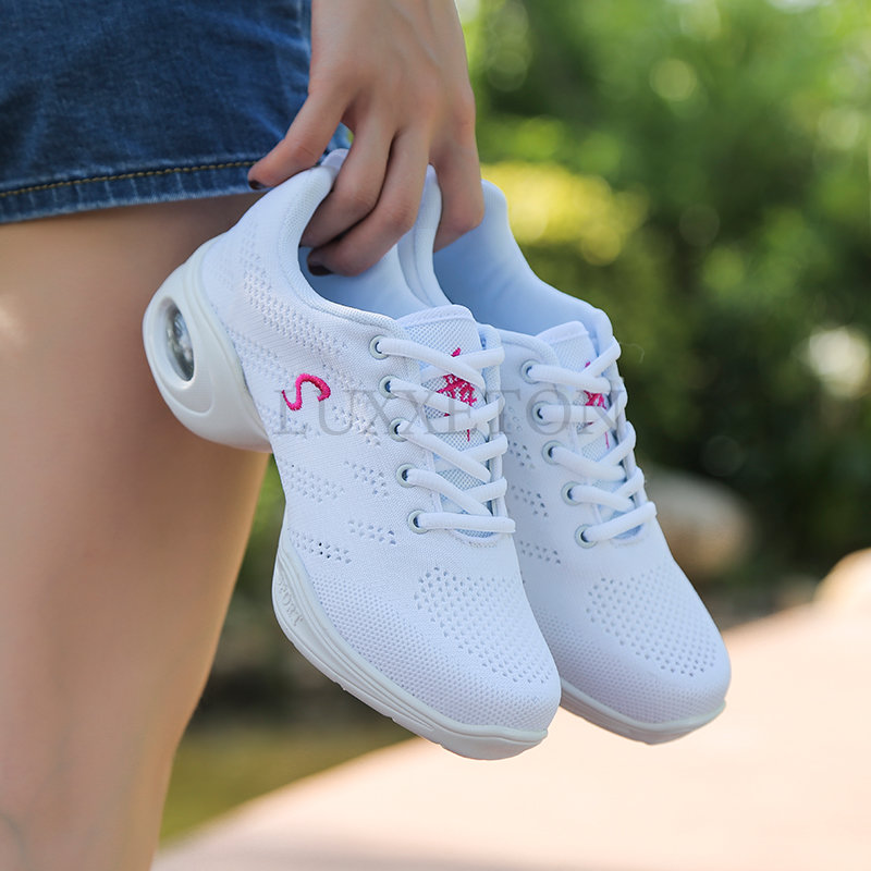 Mesh Sneakers: Casual Breathable & Lightweight Dance Fiess Shoes for Women 4