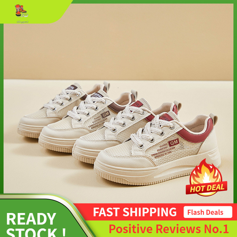 Ddmysports Instagram Fashion Korean Edition Little White Women S Summer New Student Board Mesh Breathable Casual Shoes B OUTDOOR