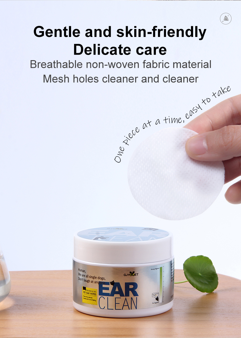 Fast Delivery Parabens Free Ear Wipes Natural Dog Grooming Supplies Pet Eye Wet Wipes Cleaning Vegan Dog Ear Finger Wipes