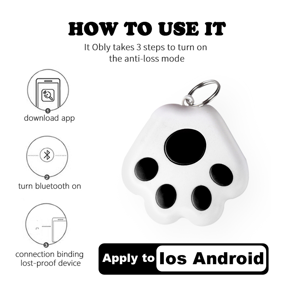 GPS Tracker Anti-Lost Alarm Wireless Bluetooth Locator Tracer For Pet Dog Cat Kids Car Wallet Key Collar Accessories