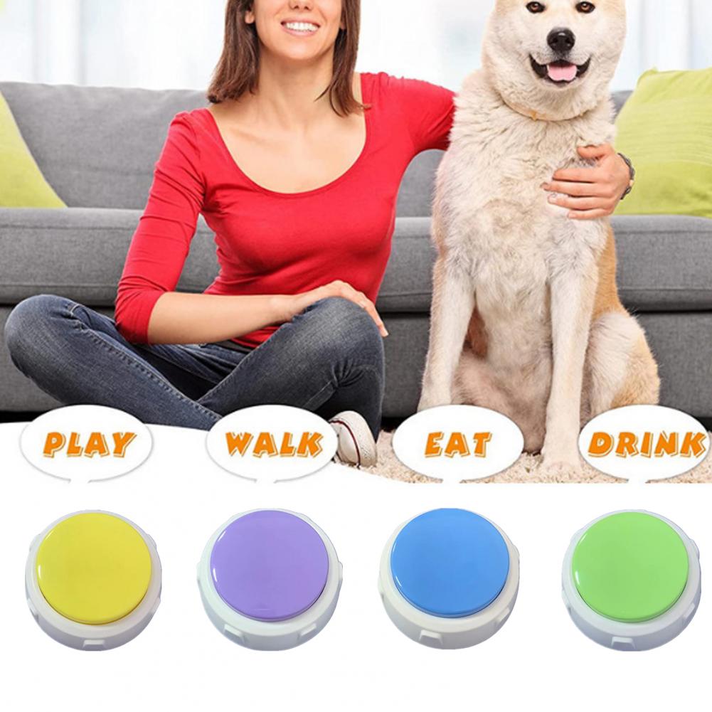 Sound Box Recordable Talking Button for Pets, Pet Training Buzzer, 30 Second Record Playback, Funny Gift