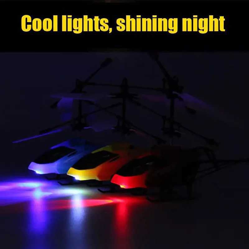 Parkten Electric RC Flying Helicopte Kids Flight Plane Infrared Induction Aircraft Remote Control Toys LED Light Outdoor ToysXJ240829