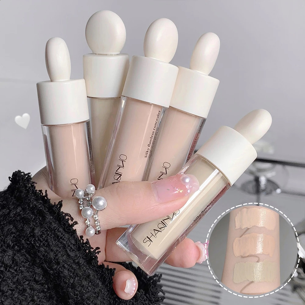3-color waterproof matt liquid concealer durable full coverage dark circle corrector professional basic female makeup 240829