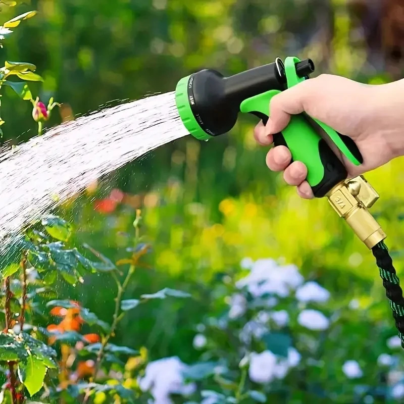 Garden hose high-pressure water gun US3/4 connector flexible magic telescopic hose car washing spray cleaning supplies 240829