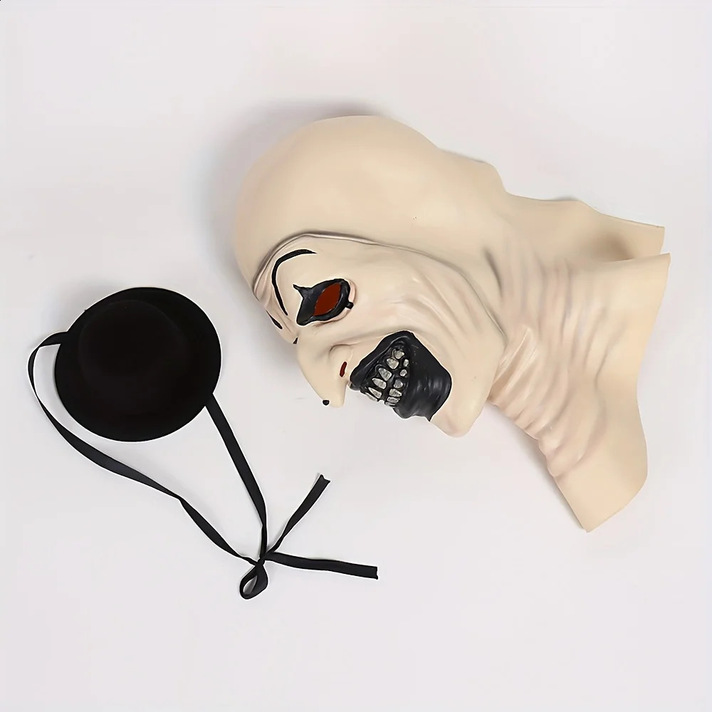 Halloween Party Horror Scary Clown Latex Cosplay Mask Decor Stage Prop Supply Costume Props Decors 240829