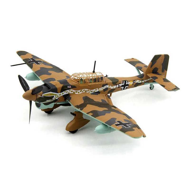 1 72 1/72 scale German Junkers Stuka JU-87 JU87 bomber fighter jet die cast metal airplane model childrens toy W240829