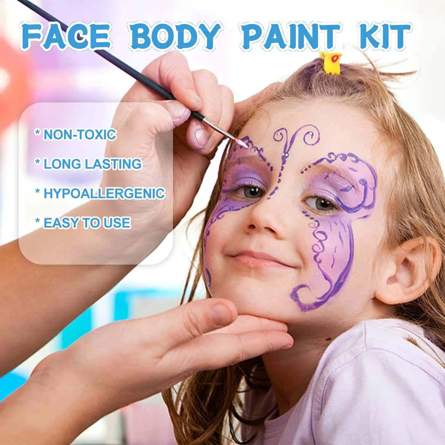 Children and adults body and painting kit 10 color makeup palettes with brushes Halloween carnival artist role-playing art party 240829