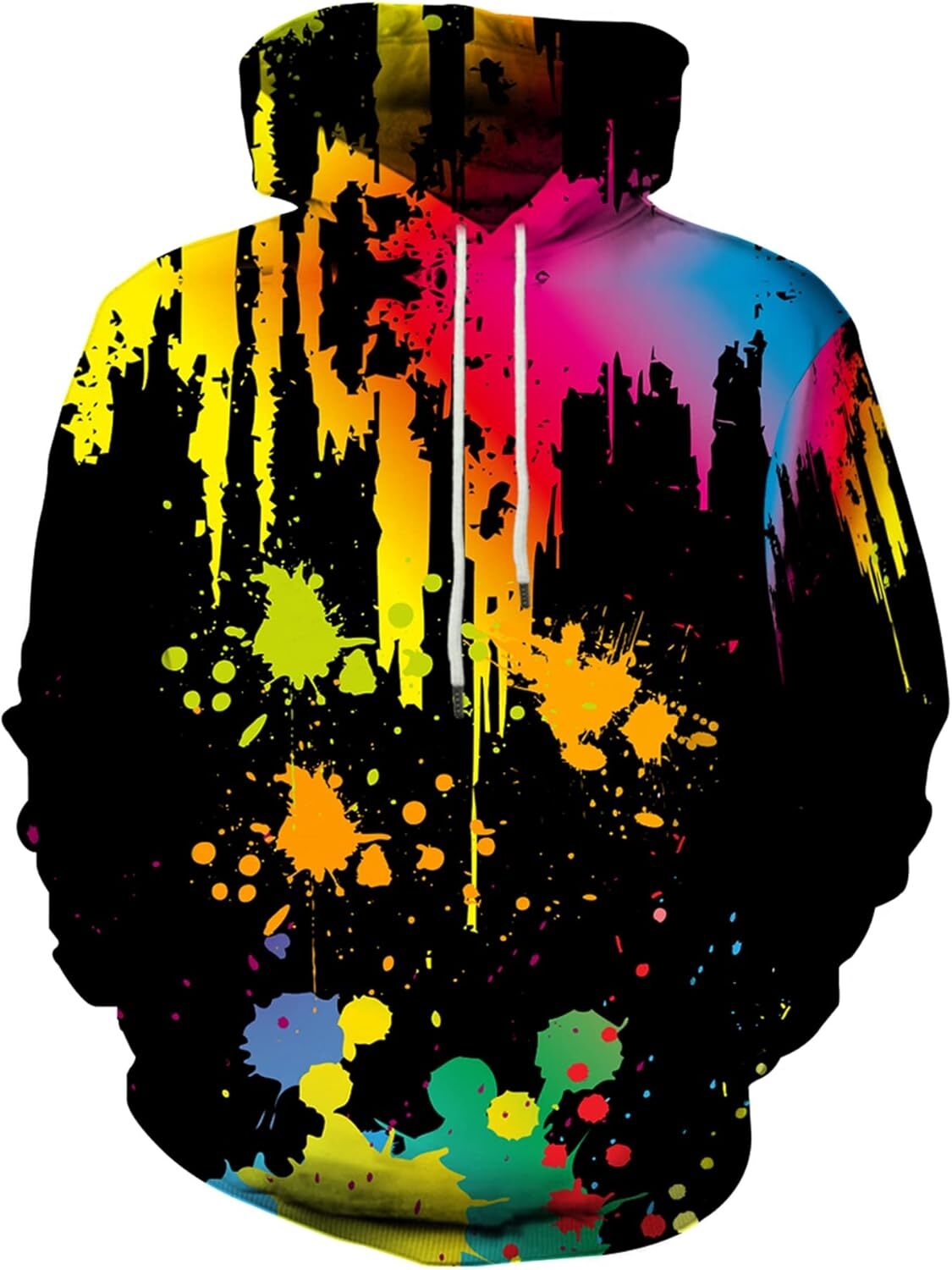 Hoodie for Mens Unisex Realistic 3D Print Galaxy Pullover Hooded Sweatshirt Hoodies with Big Pockets Graphic Hoodies sweatshirt Trendy Fashion cool