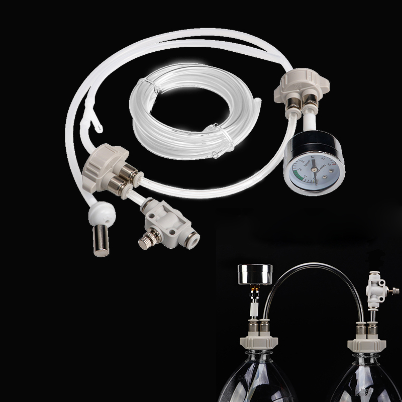 DIY CO2 Valve Diffuser Aquarium Supply Fish Tank Water Grass Homemade Carbon Dioxide Generator Kit With Pressure Air Flow Device