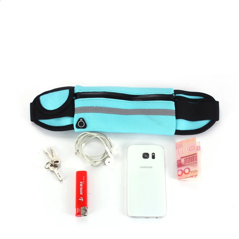 Waterproof running waist bag sports jogging outdoor mobile phone holder belt female male fitness cycling accessories 240830Z