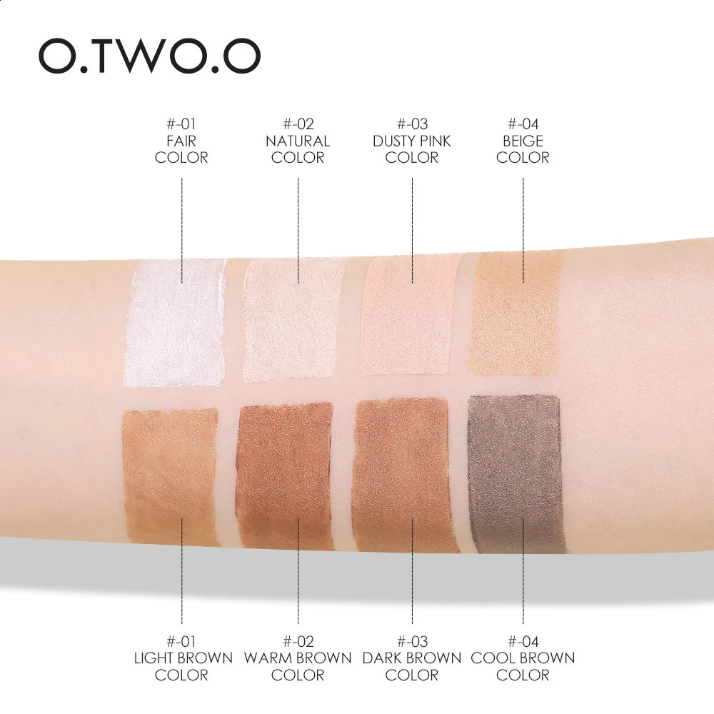 O. Two of them. O Contour Stick Double Head Contour Pen Waterproof Matte Finish Highlights Contour Pencil Cosmetics 240829