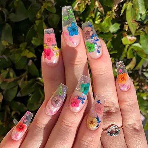 16 color natural mini dried flower nail charm 10pcs Y2K 3D dried flower nail art parts DIY sheet for ergonomic products W240829