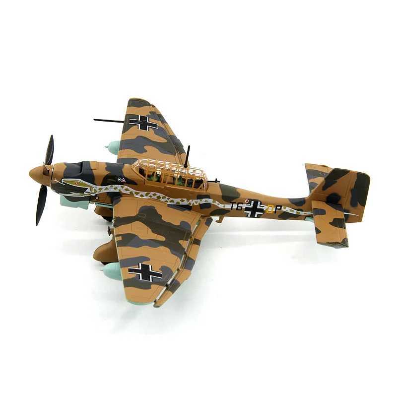 1 72 1/72 scale German Junkers Stuka JU-87 JU87 bomber fighter jet die cast metal airplane model childrens toy W240829