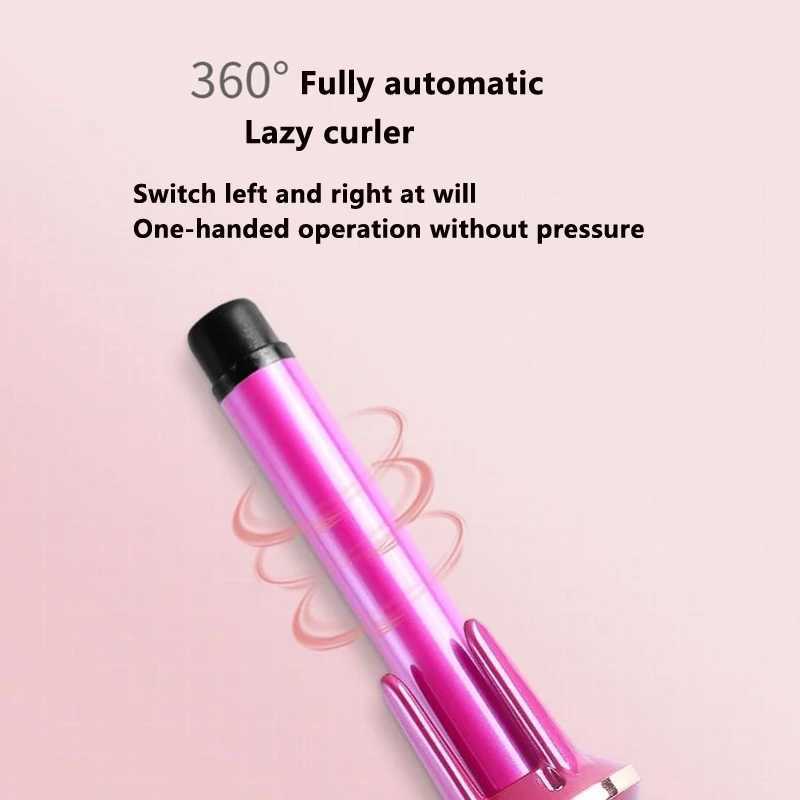 Automatic Rotating Curling Iron Tool Curler Electric Ceramic Heating Curler W241231