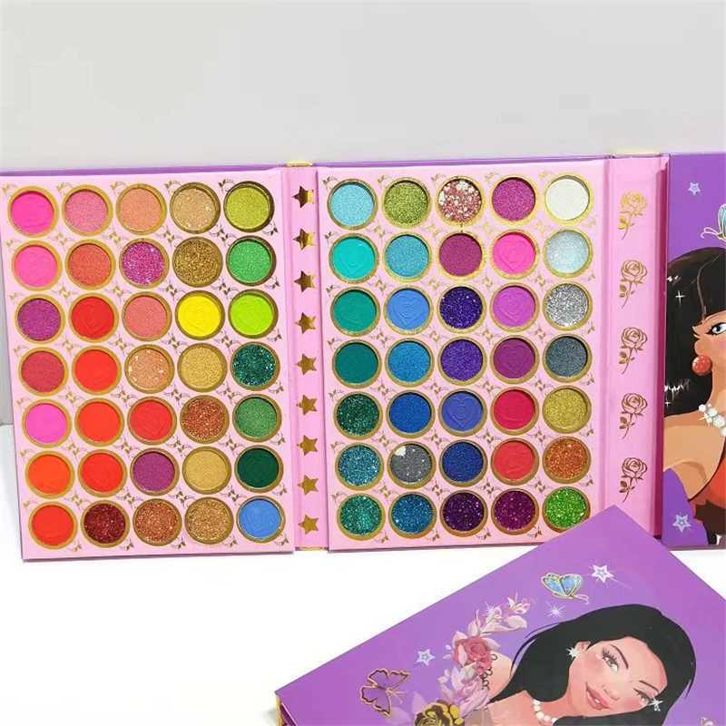 117 Colors 4 Pages Beauty Girl Matte Eyeshadow Palette Book Shimmer Highlight Blush Pigment Professional Makeup For Face Eyes W240830
