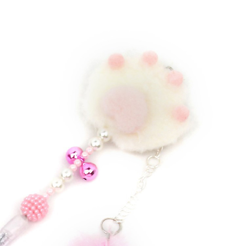 Pet Cat Teasing Stick Pompom Feather Accessories Funny Kitten Interactive Toys For Household Animals Cats Entertainment